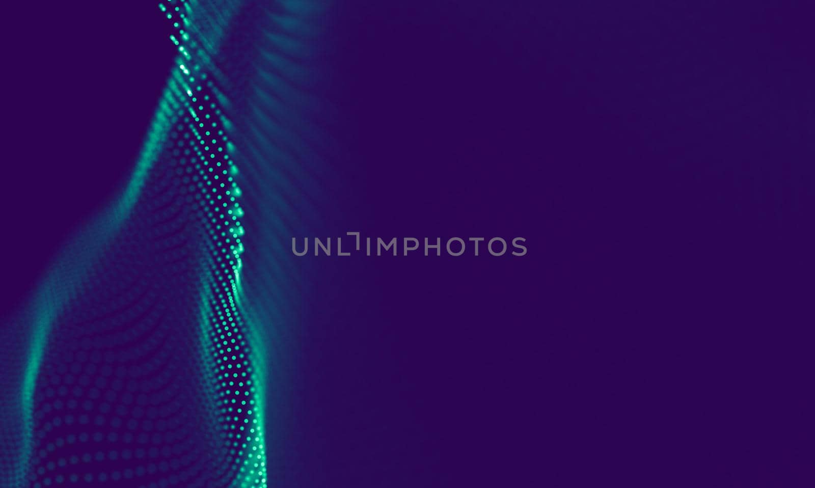 Abstract Blue Geometrical Background . Connection structure. Science background. Futuristic Technology HUD Element . onnecting dots and lines . Big data visualization Business .