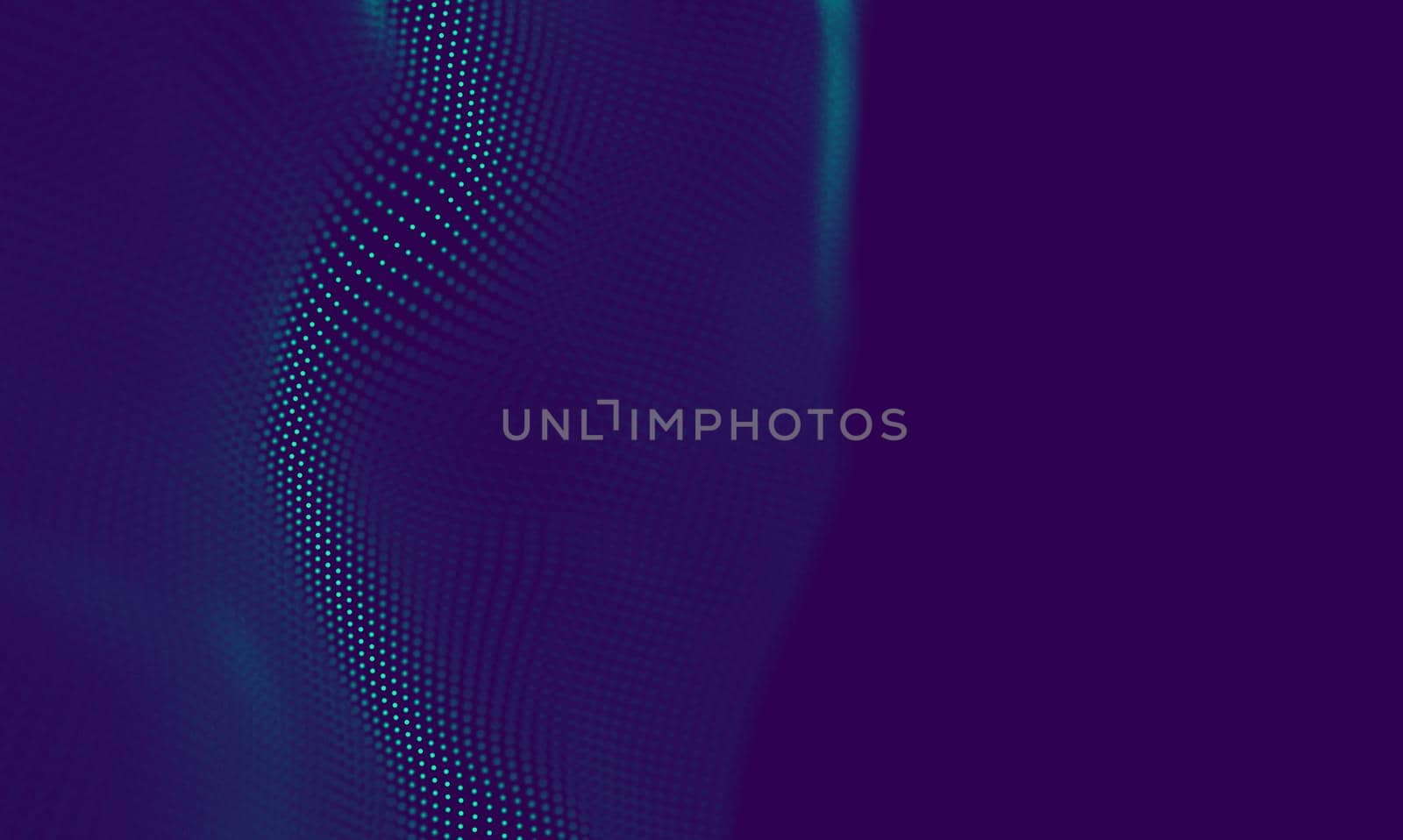 Abstract Blue Geometrical Particles on Purple Background . Connection structure. Science blue background. Futuristic Technology HUD Element . onnecting dots and lines . Big data and Business by DmytroRazinkov