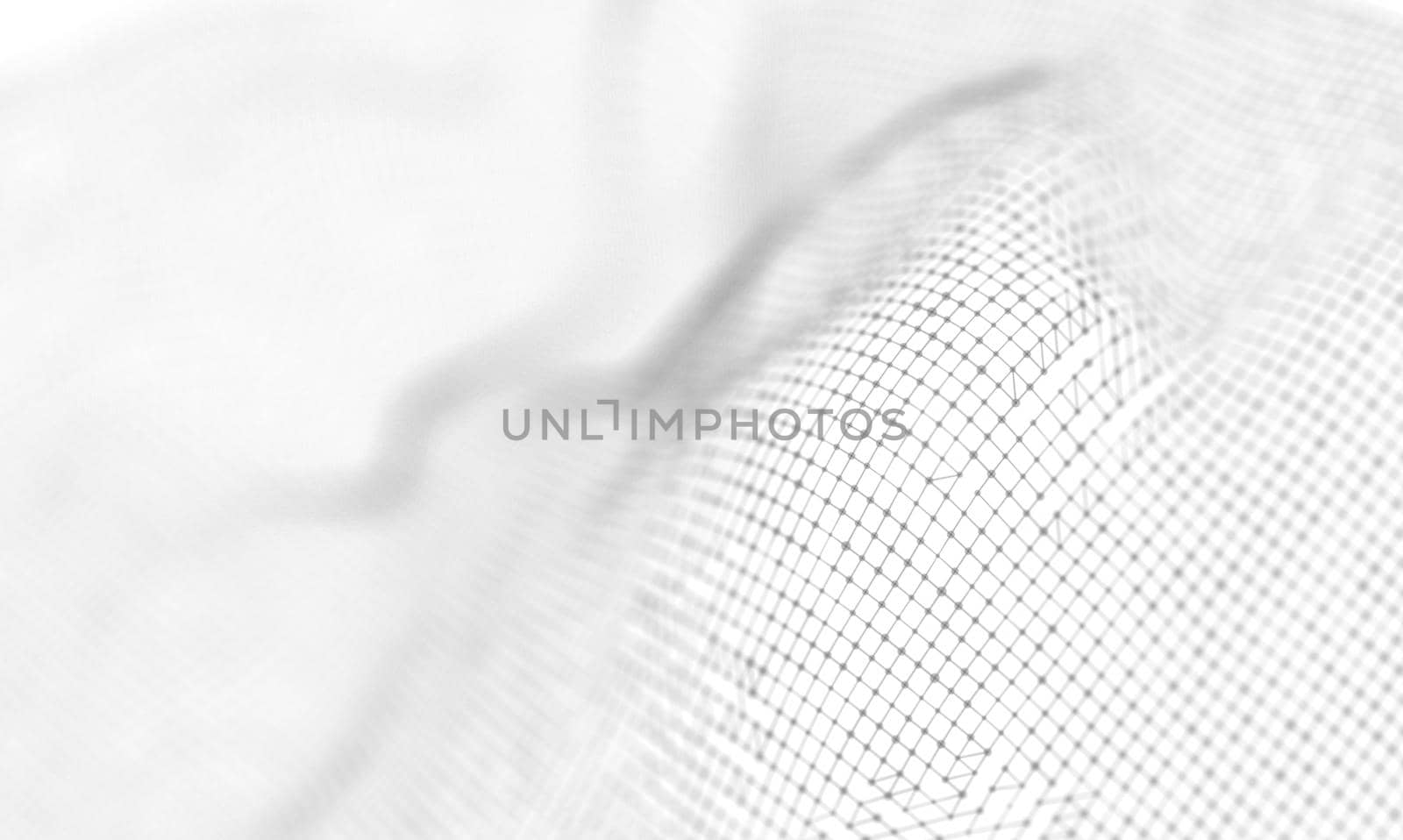 Abstract White Geometrical Background . Connection structure. Science background. Futuristic Technology HUD Element . onnecting dots and lines . Big data visualization and Business . by DmytroRazinkov