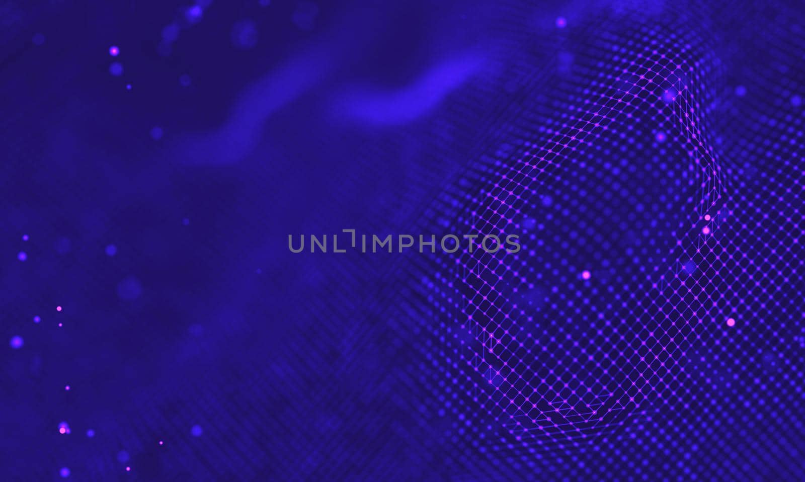 Ultra violet galaxy background. Space background illustration universe with Nebula. 2018 Purple technology background. Artificial intelligence concept by DmytroRazinkov