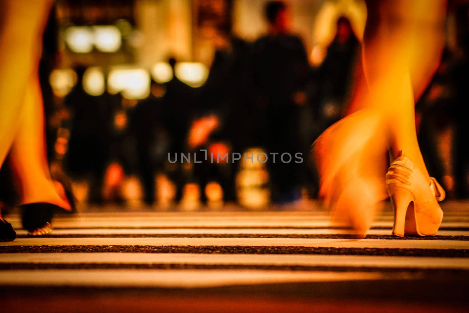 Shibuya Scramble Intersection People Walking. Shooting Location: Tokyo metropolitan area