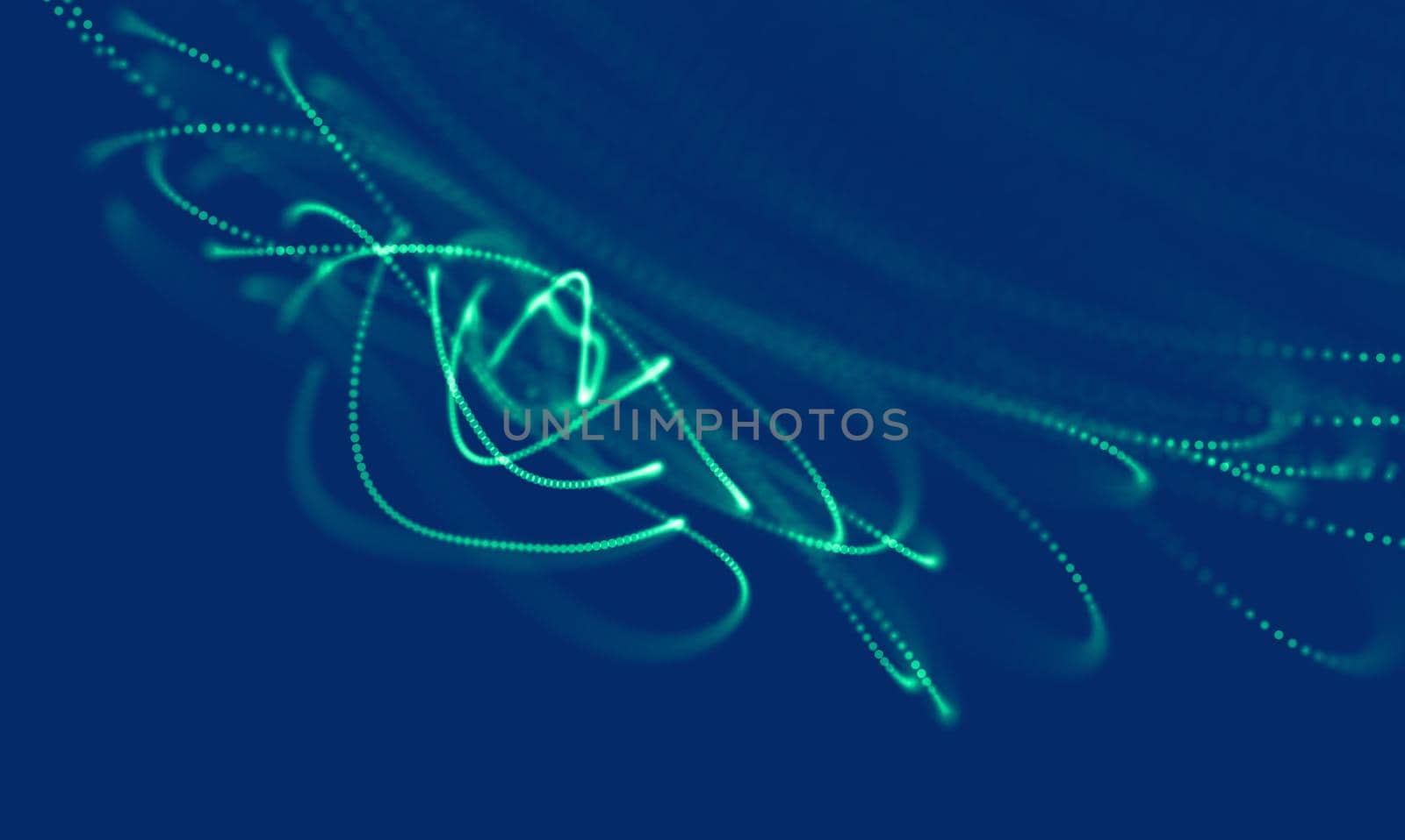 Abstract Blue Geometrical Background . Connection structure. Science background. Futuristic Technology HUD Element . onnecting dots and lines . Big data visualization Business .