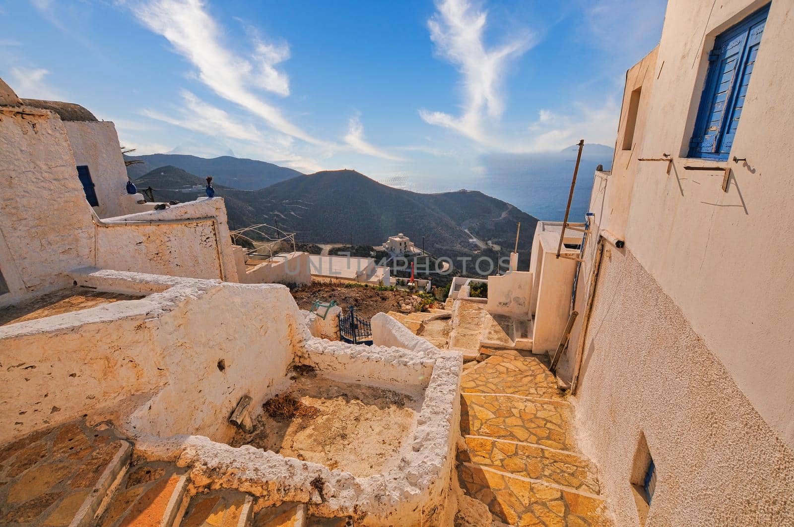 View of Chora village on Anafi island. by feelmytravel