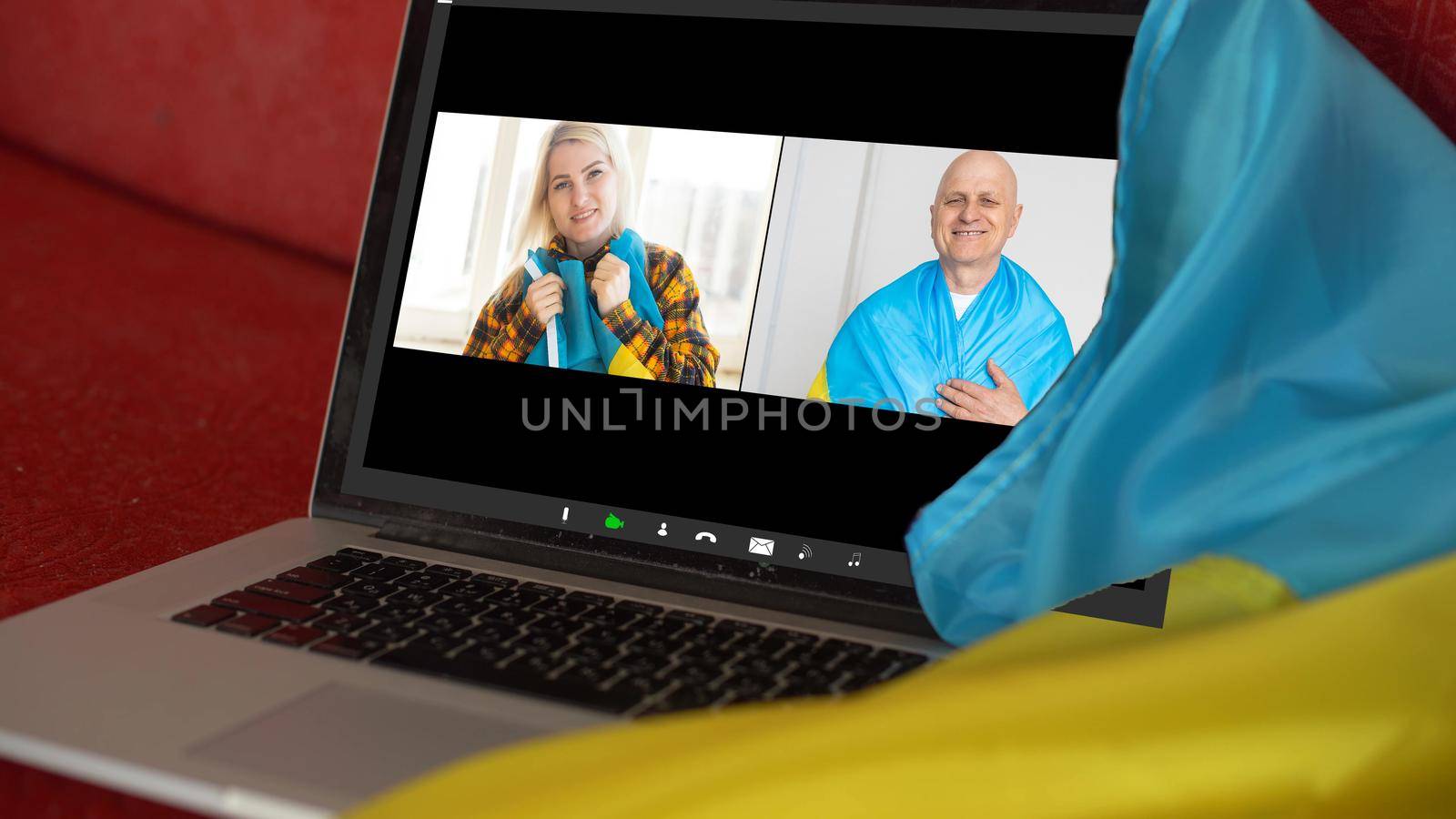 laptop, ukraine, video chats. video conference.