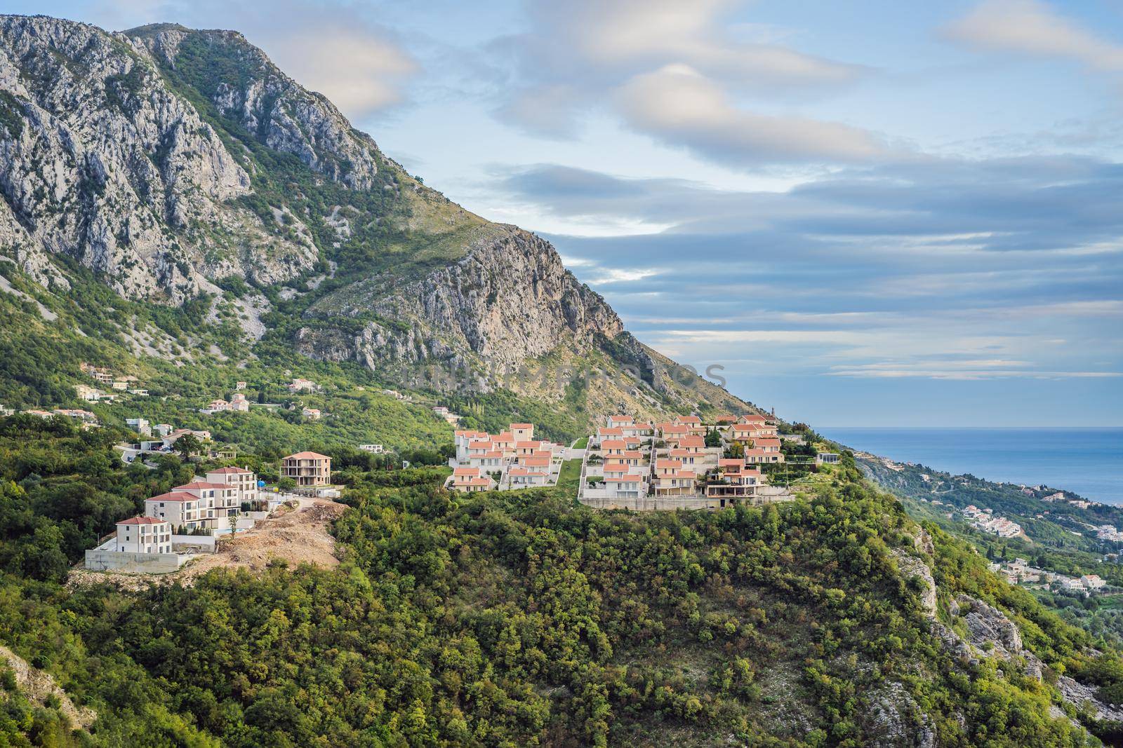 Mountains in Montenegro near the resort town of Budva.