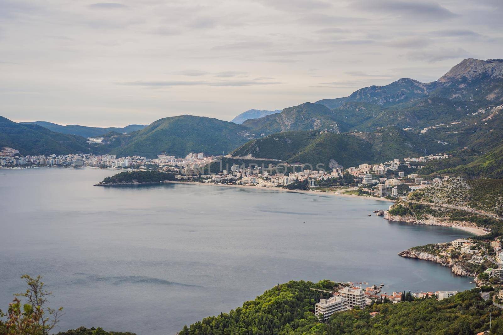 Mountains in Montenegro near the resort town of Budva.