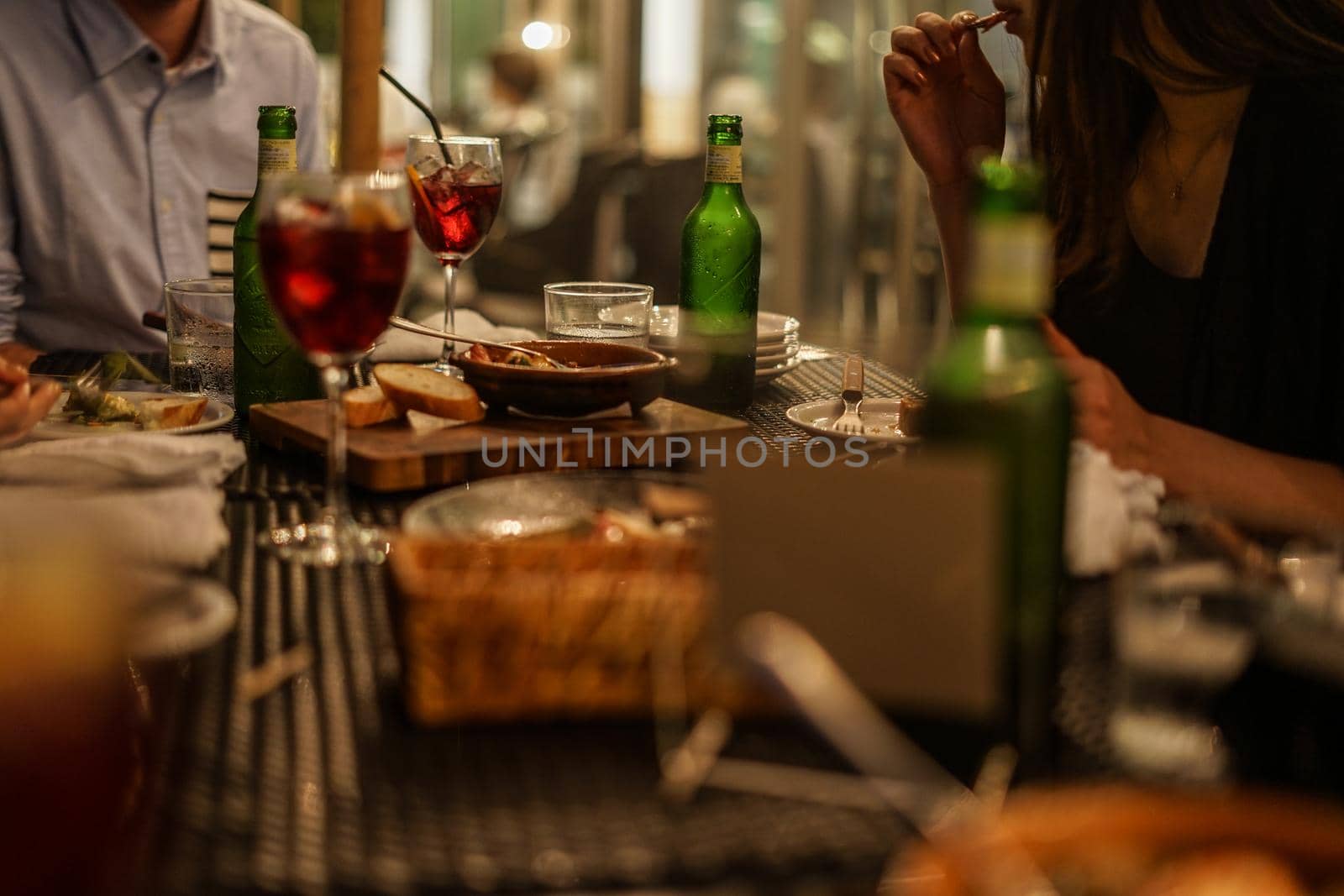 Fashionable Dinner Image. Shooting Location: Yokohama-city kanagawa prefecture