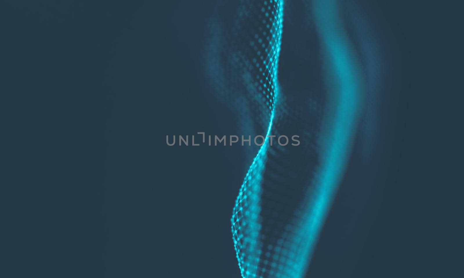 Abstract Blue Geometrical Background . Connection structure. Science background. Futuristic Technology HUD Element . onnecting dots and lines . Big data visualization