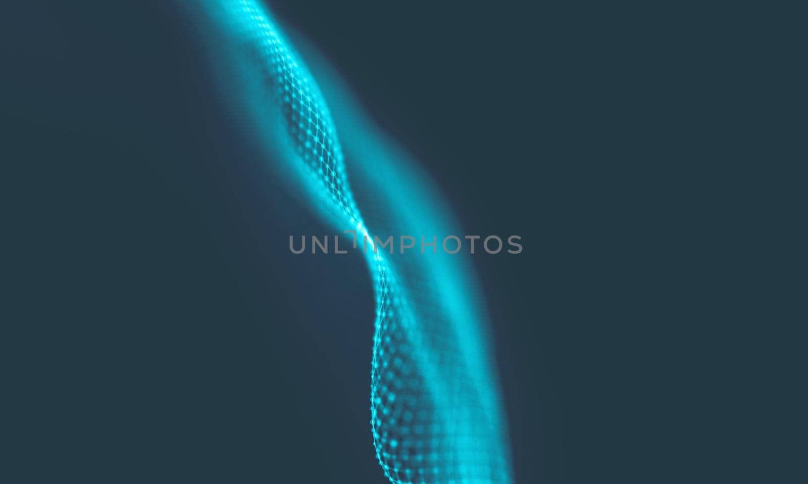 Abstract Blue Geometrical Background . Connection structure. Science background. Futuristic Technology HUD Element . onnecting dots and lines . Big data visualization