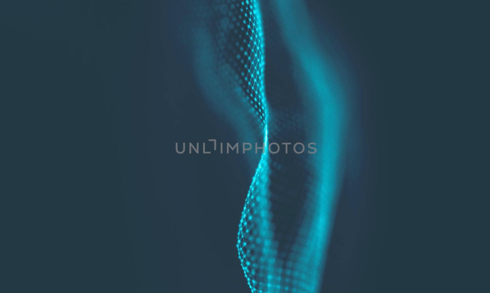 Abstract Blue Geometrical Background . Connection structure. Science background. Futuristic Technology HUD Element . onnecting dots and lines . Big data visualization