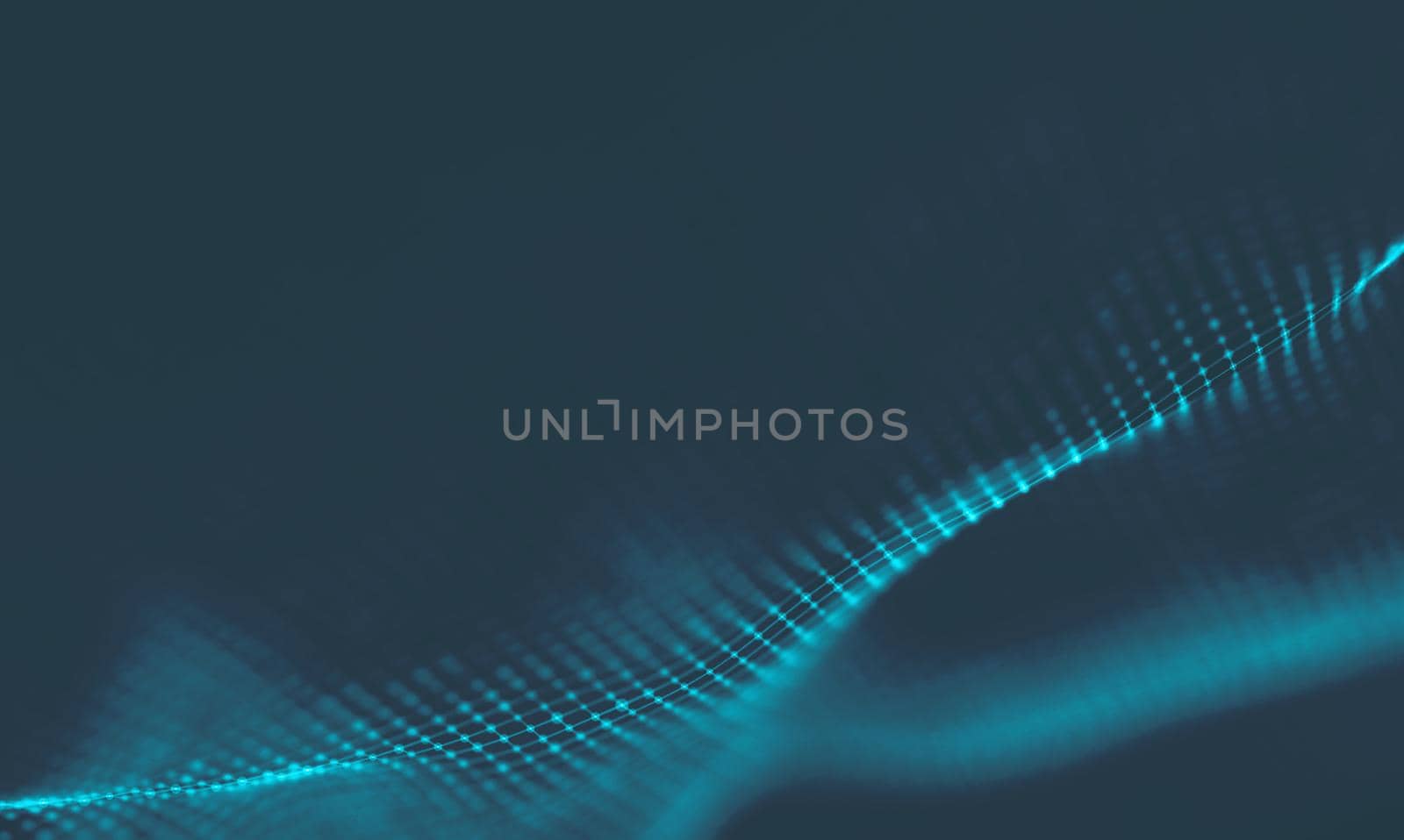 Abstract Blue Geometrical Background . Connection structure. Science background. Futuristic Technology HUD Element . onnecting dots and lines . Big data visualization