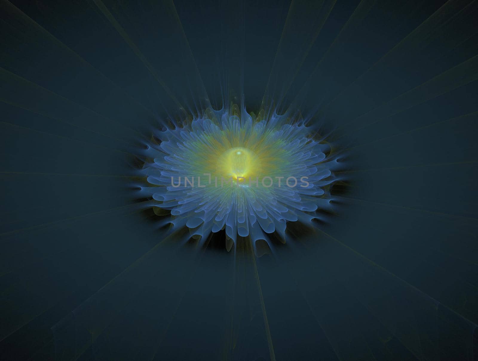 Imaginatory lush fractal texture image abstract background