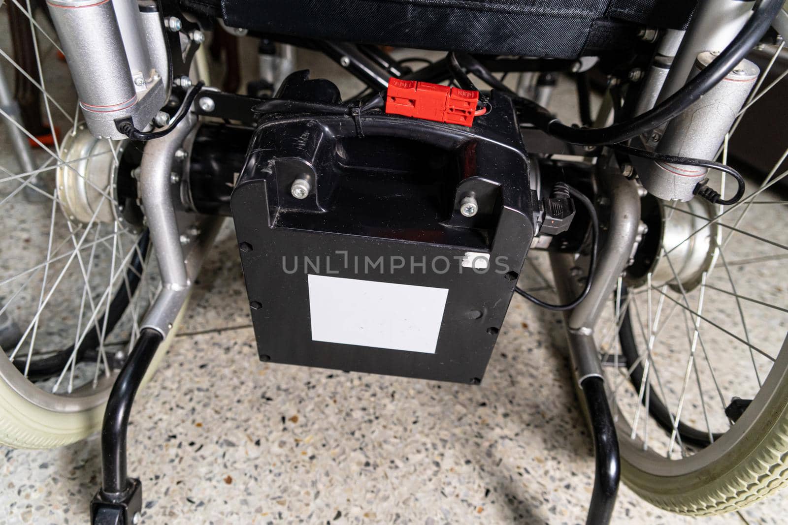 Battery of electric wheelchair for patient or disable people. by pamai