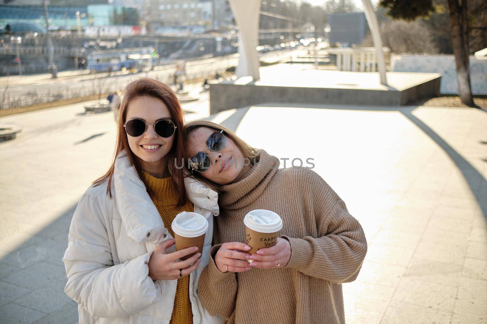 LGBT Lesbian Couple Moments Happiness Concept drink coffee