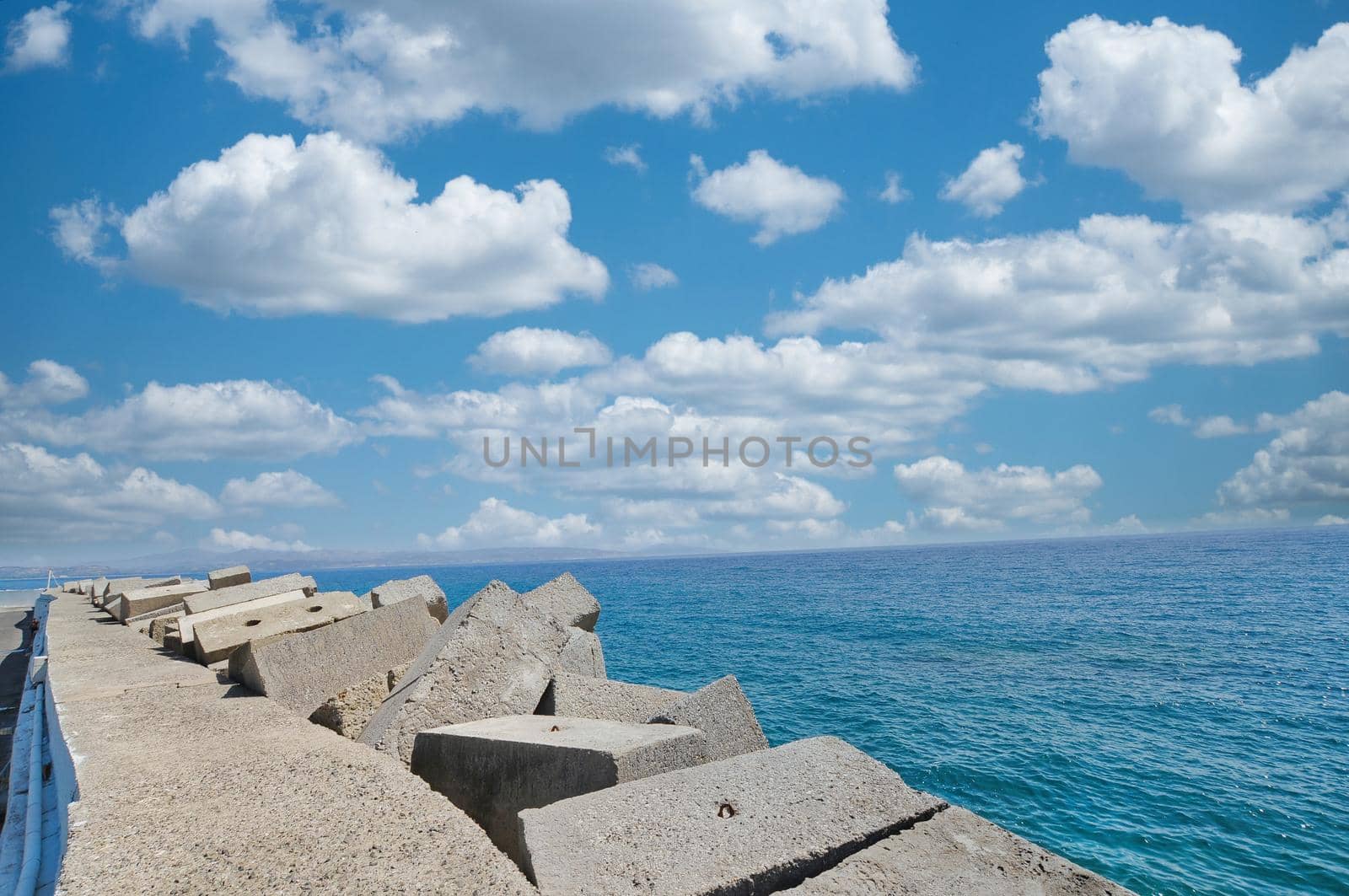 Beautiful village of Agia Galini in Crete island with a great beach, Greece