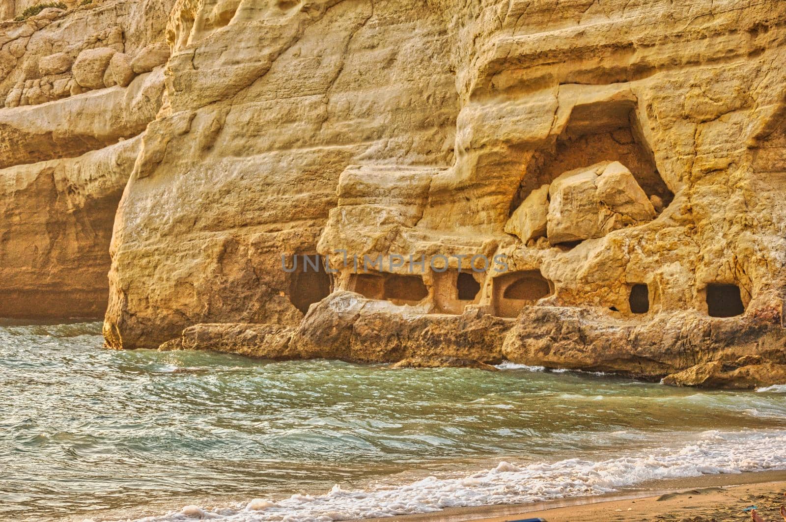 Matala caves Crete by feelmytravel