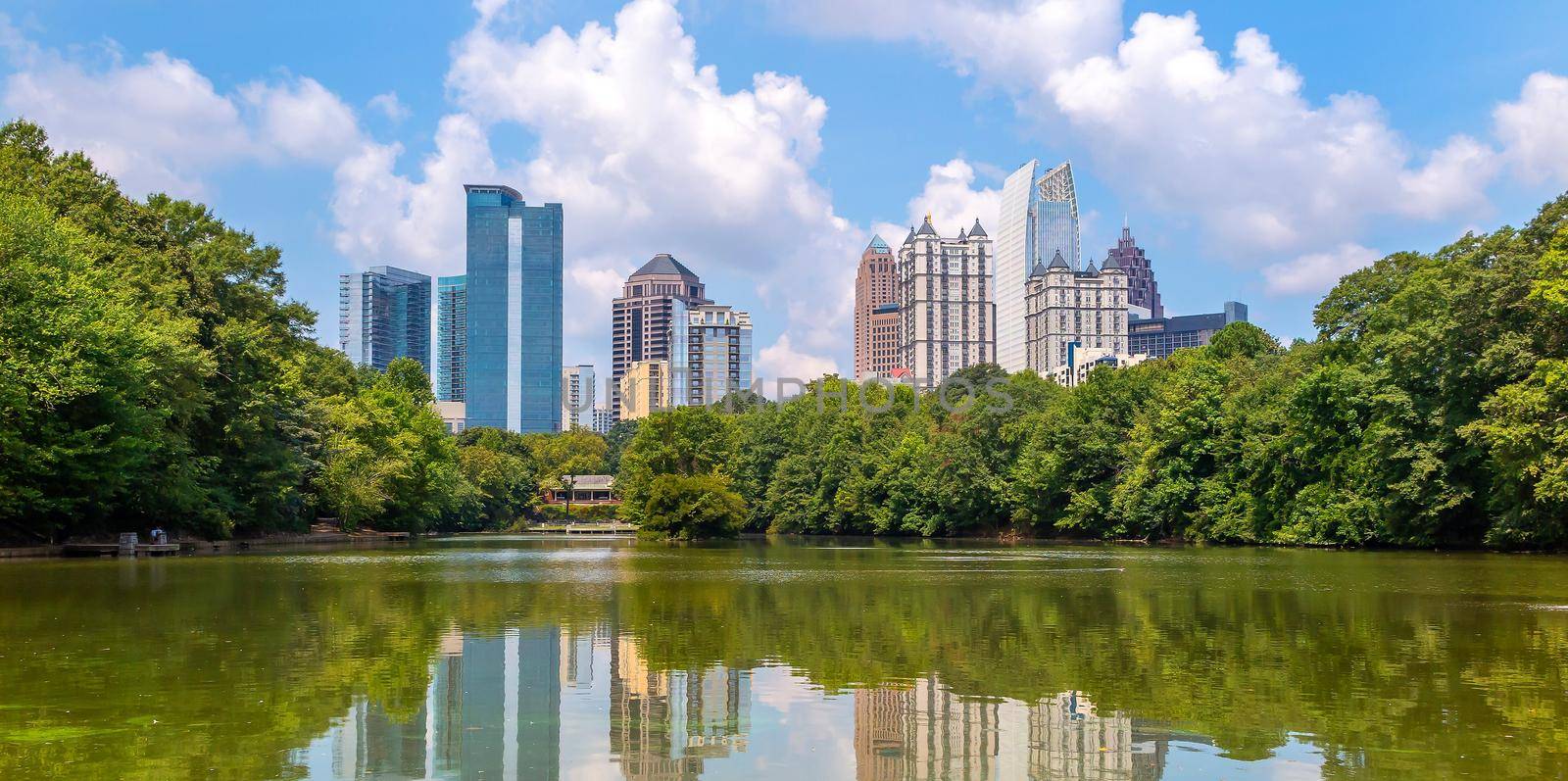 Piedmont Park in Downtown Atlanta city in USA by f11photo