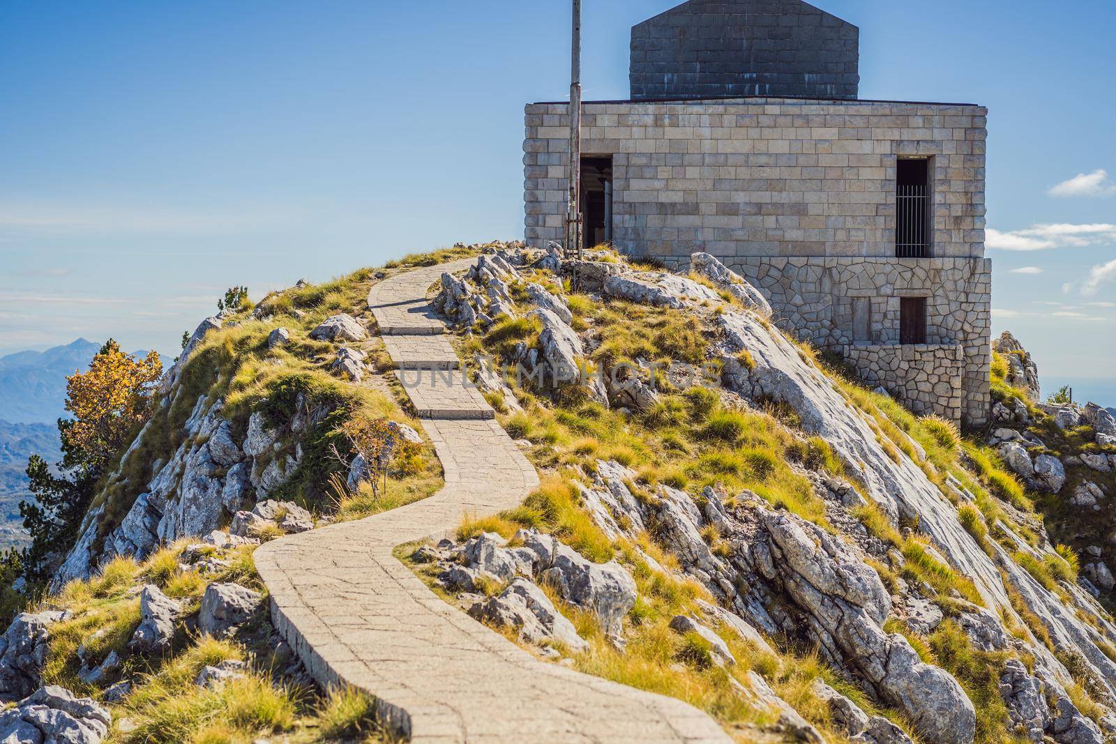 Summer mountain landscape at national park Lovcen, Montenegro. Sunny summer day.