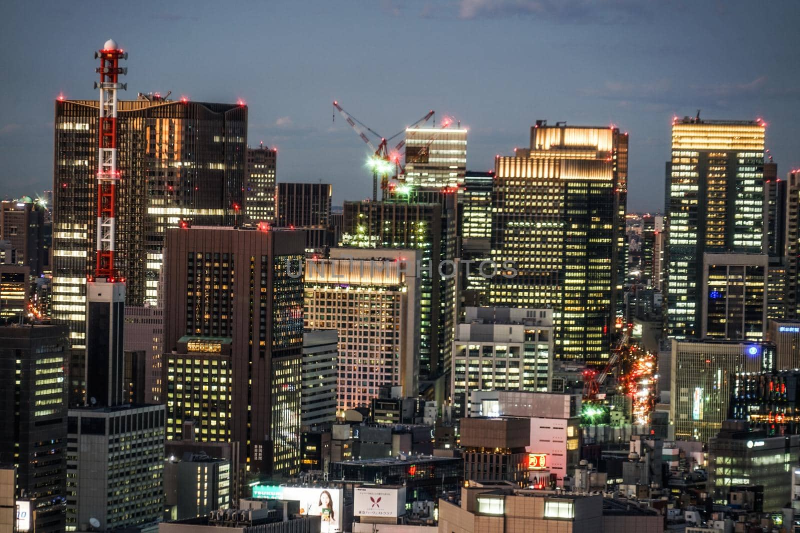 Landscape from Seaside Top (World Trade Center Building Observatory). Shooting Location: Tokyo metropolitan area