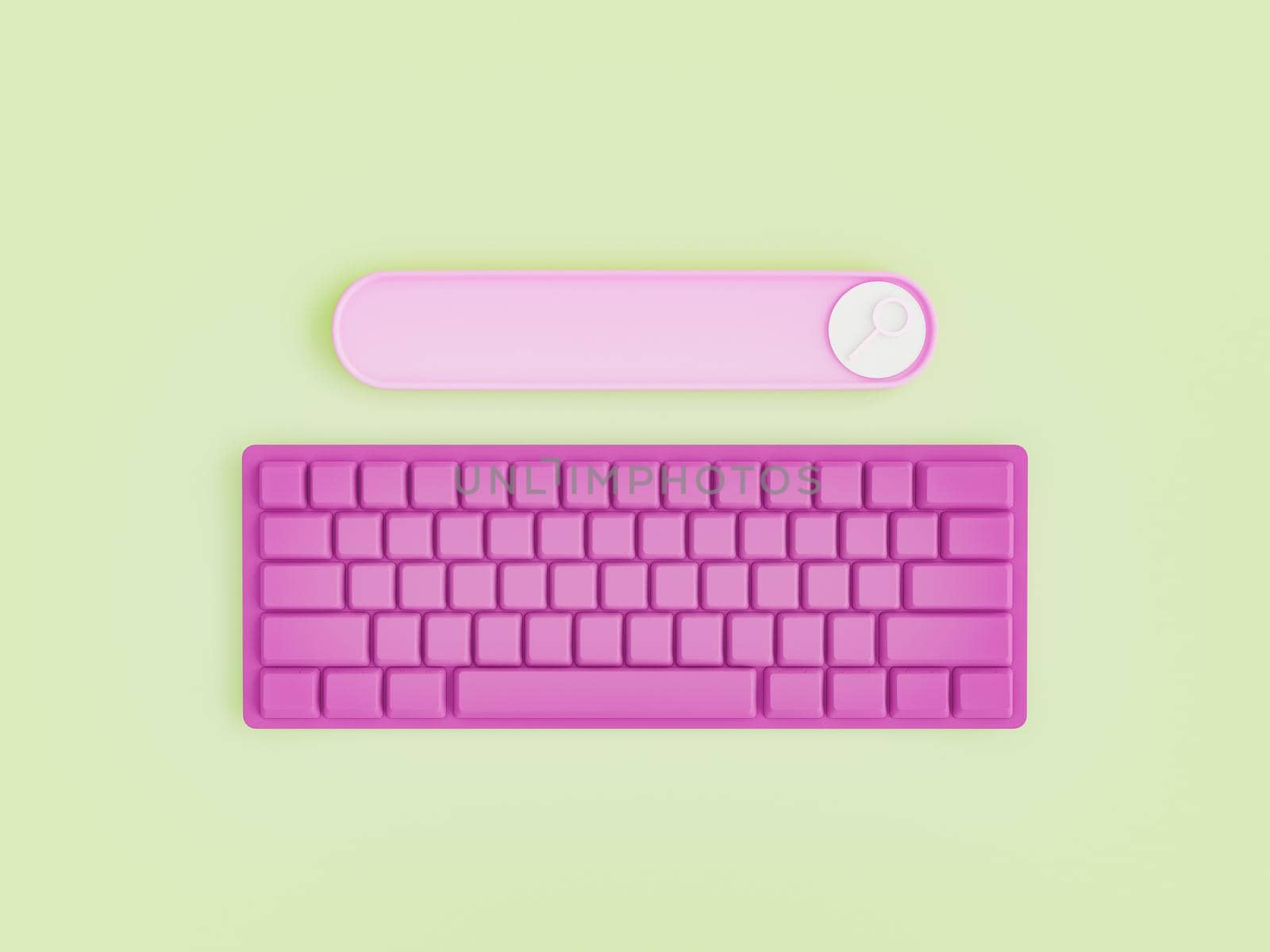 minimal search bar with keyboard by asolano