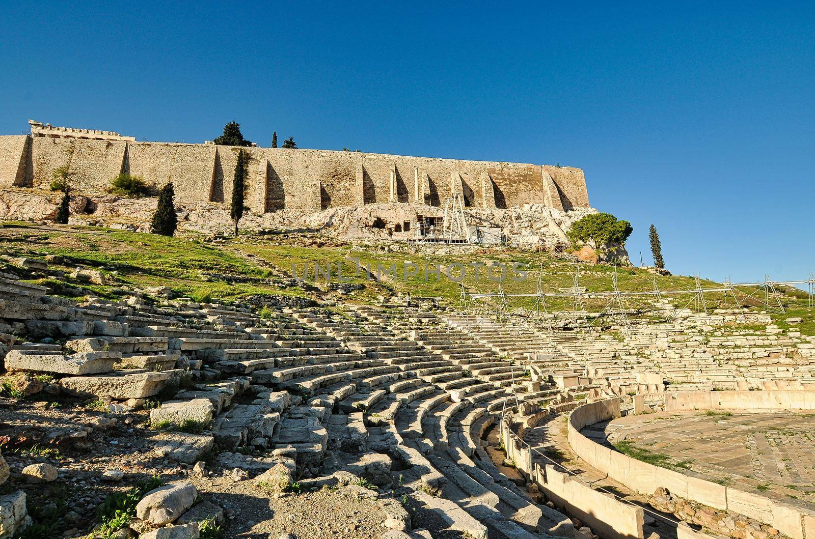 Theatre of Dionysus under Acropolis in Athens,Greece by feelmytravel