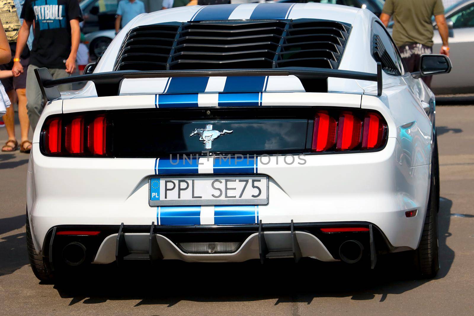 Wroclaw, Poland, August 22, 2021: beautiful fast muscle car Ford Mustang