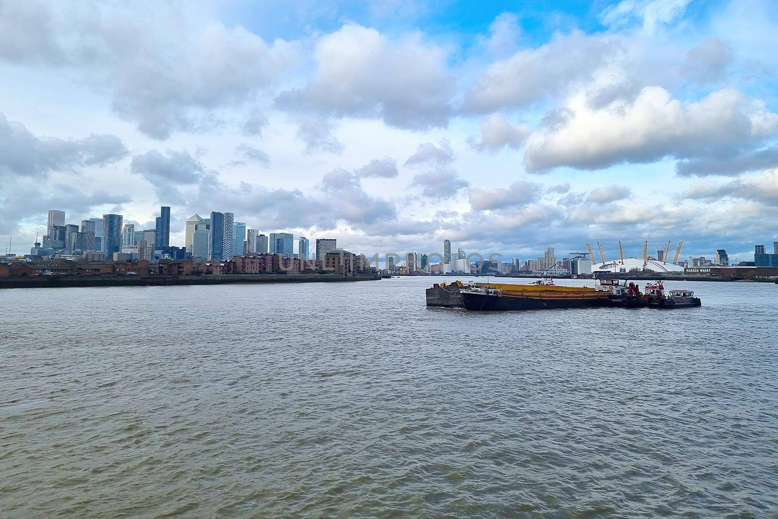 London, United Kingdom, February 8, 2022: view of large high-rise buildings in London