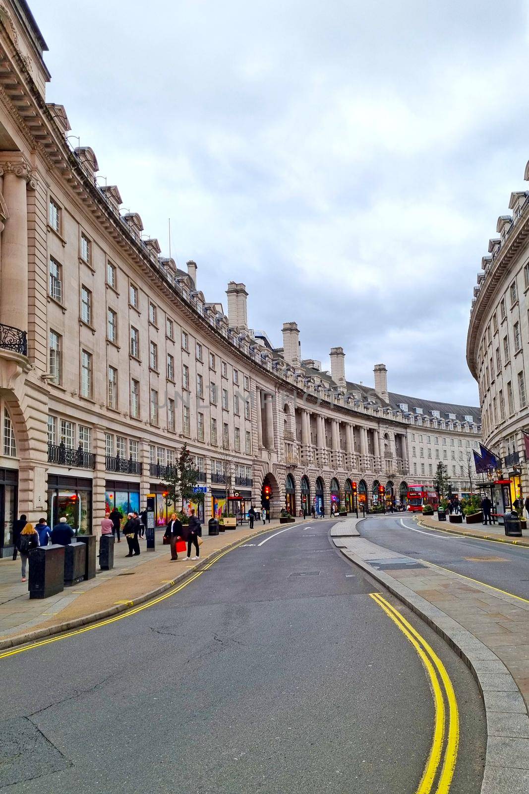 London, United Kingdom, February 8, 2022 beautiful street in London