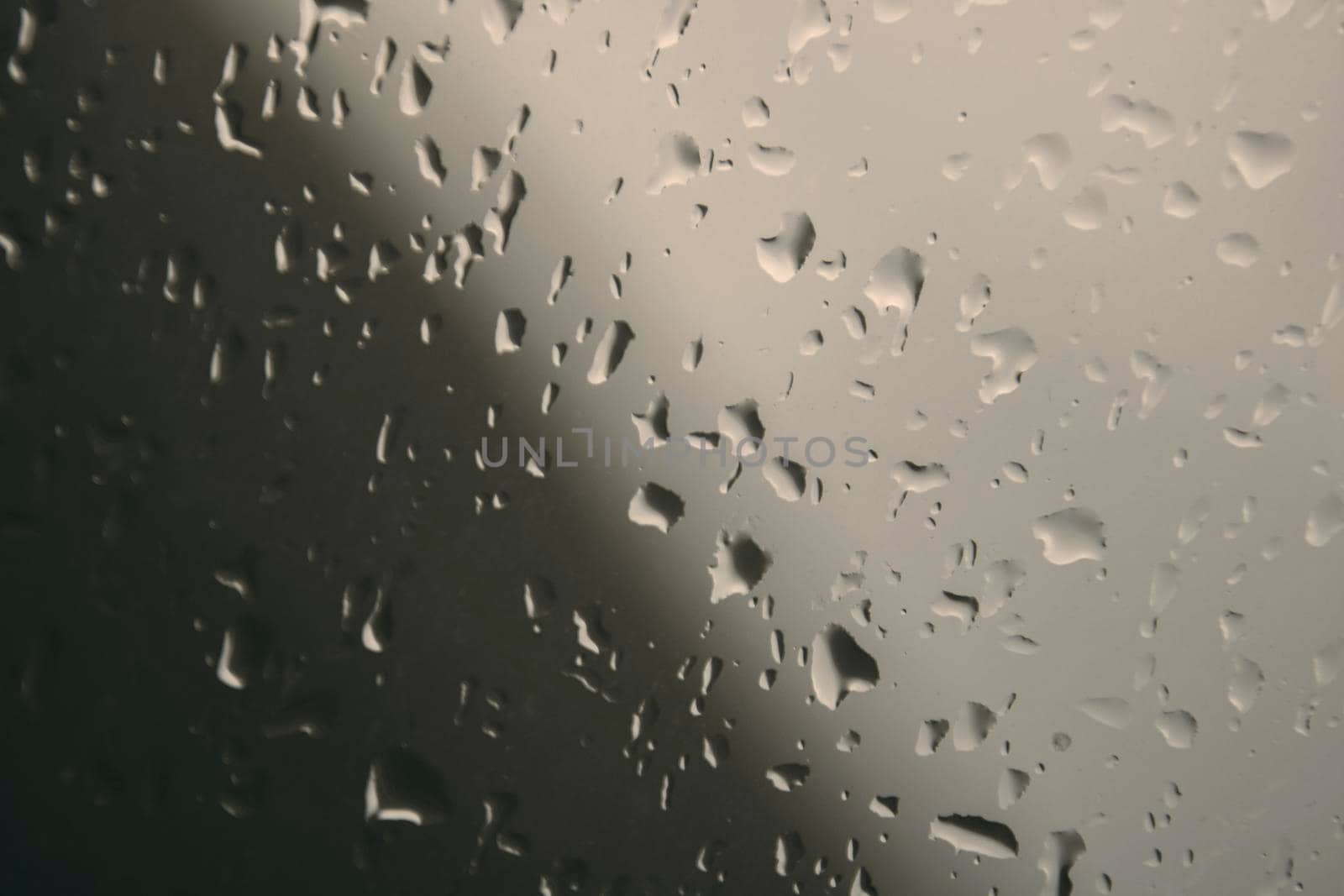 Water drops on a glass window