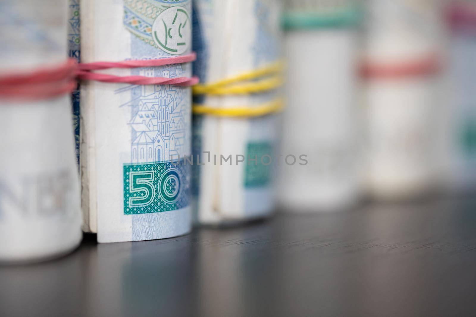 The first plan with a few rolls of paper cash and the second plan gradually blurred.