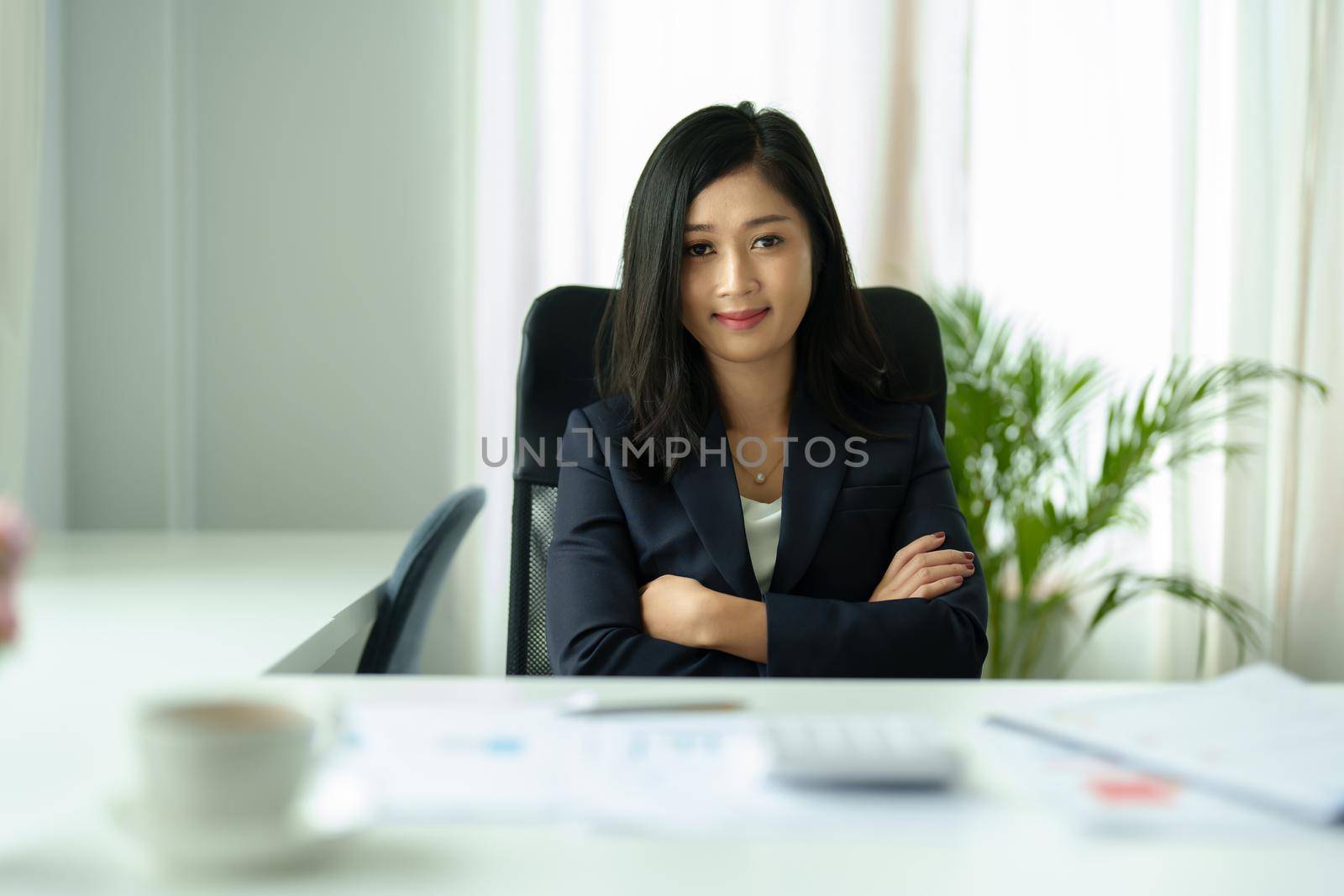 data analysis, plan, marketing, accounting, audit, Portrait of asian business woman planning marketing using computer and statistical data sheet to present marketing plan project at meeting