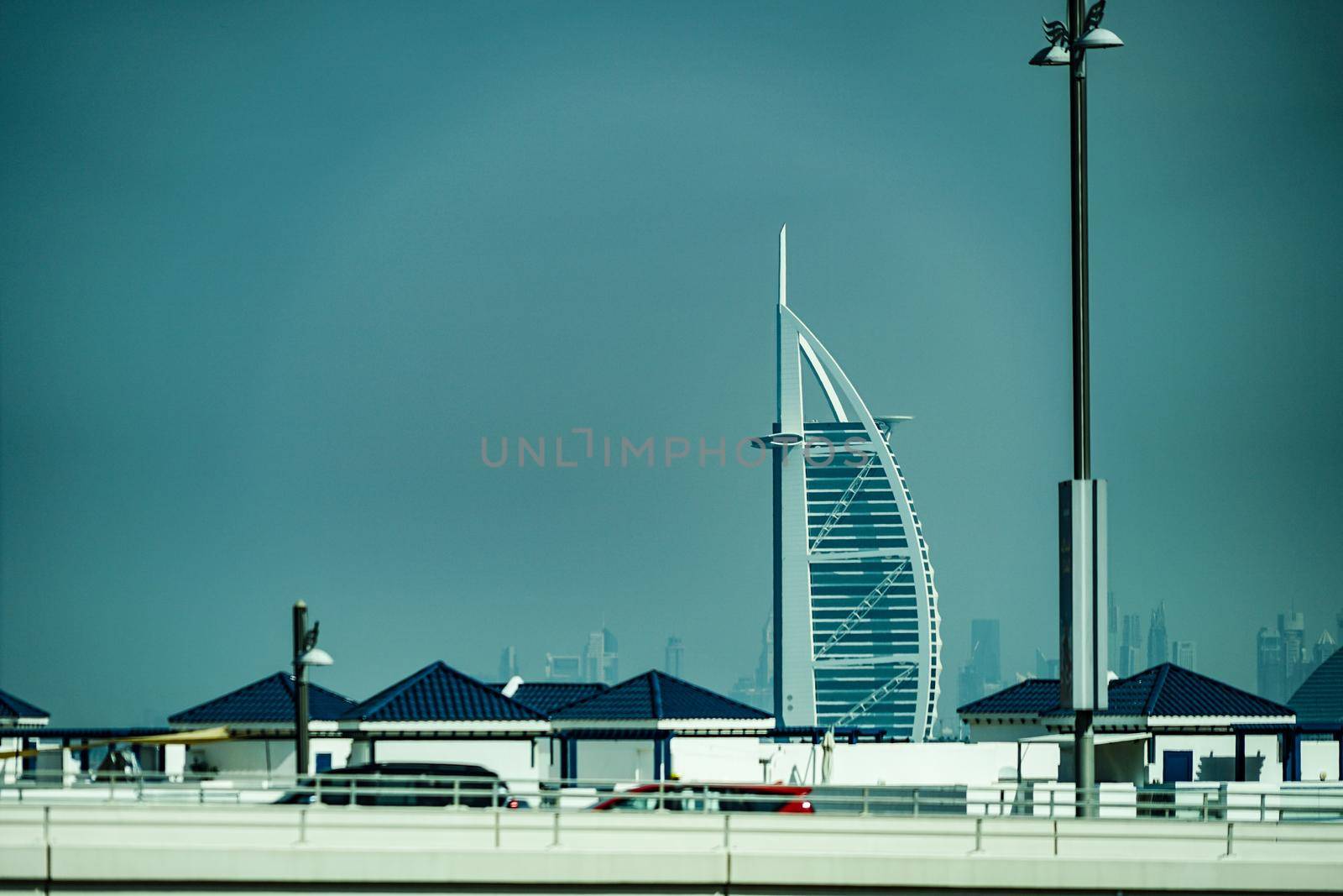 Bourgeeal Arab and Dubais townscape. Shooting Location: Dubai