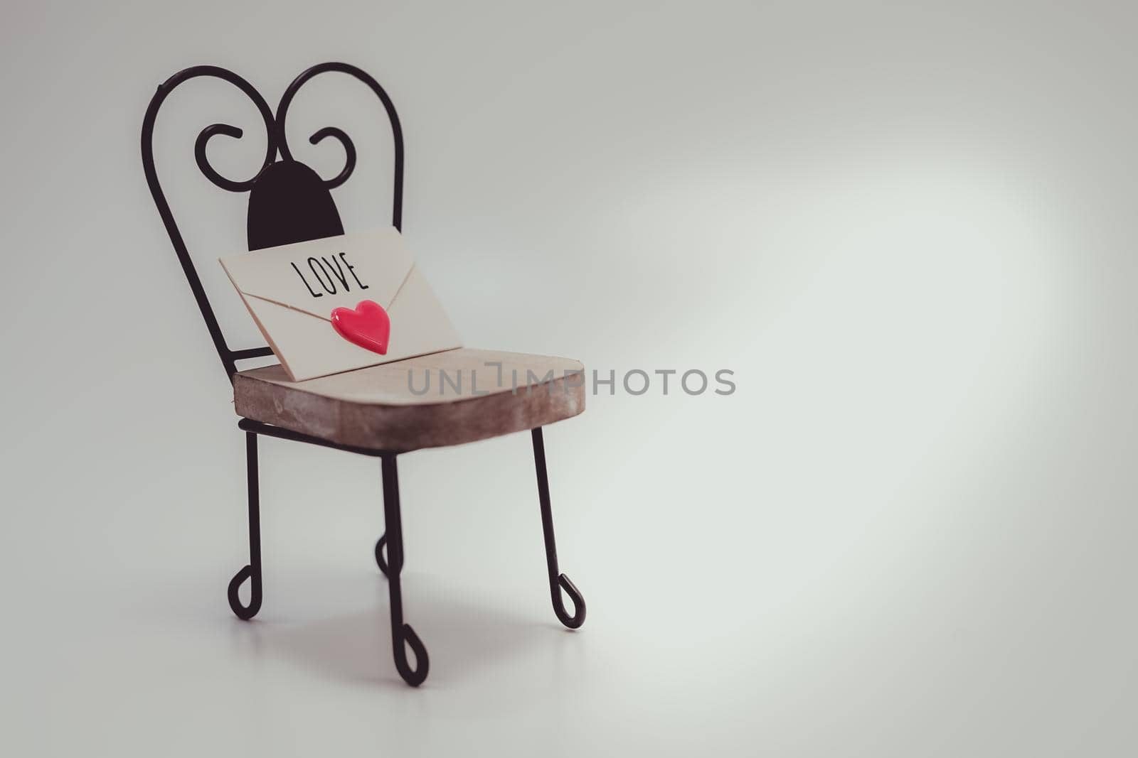 Love letter and chair image. Shooting Location: Yokohama-city kanagawa prefecture