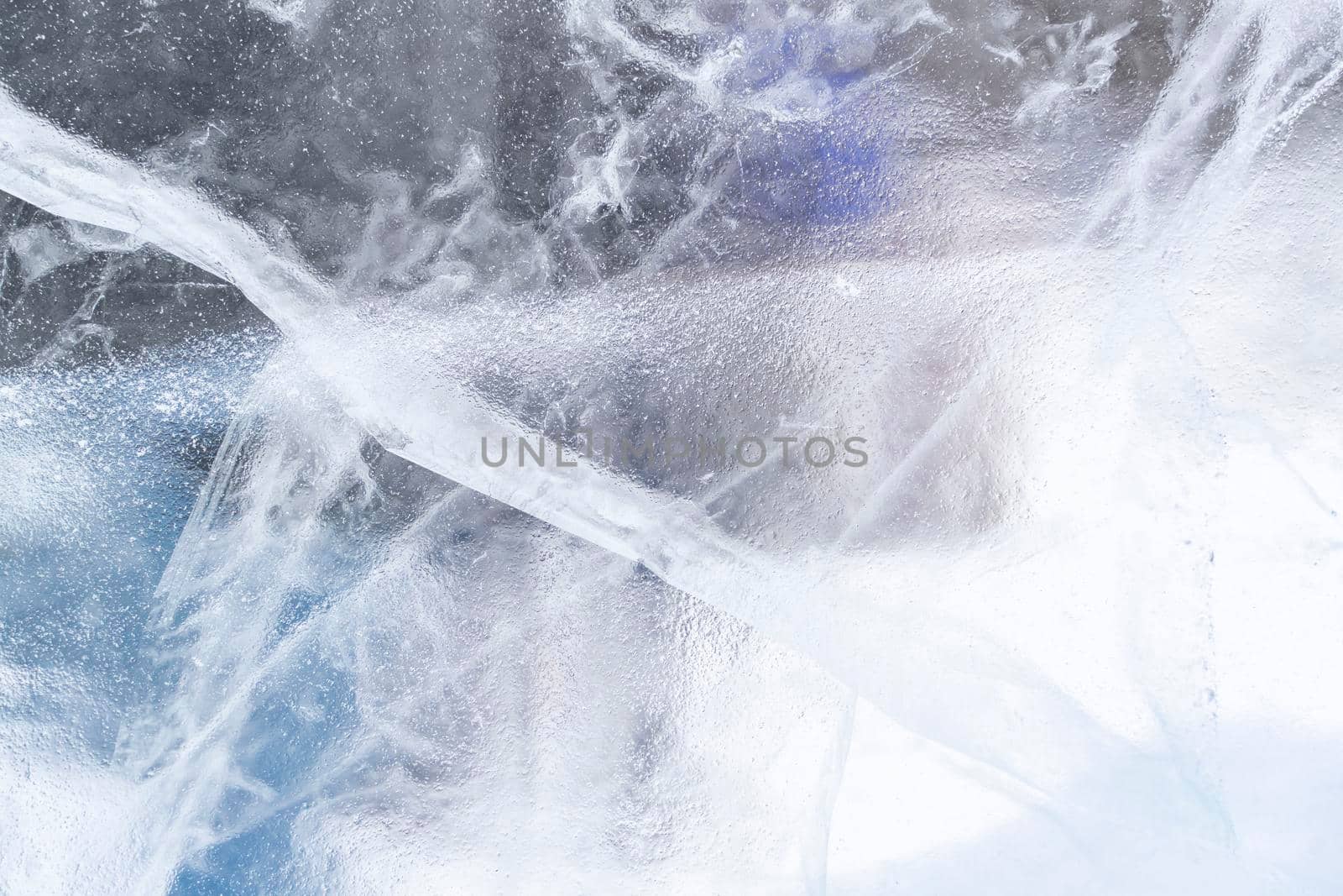 ice texture with cracks and patterns. winter background by Lena_Ogurtsova