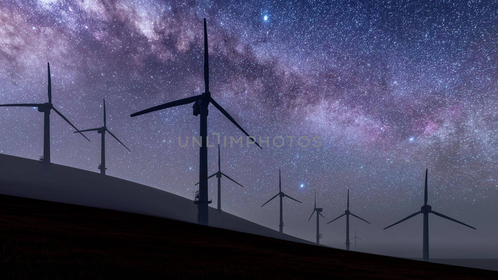 3d Rendering Illustration Of Wind Turbine Sustainable Energy by Arissuu1