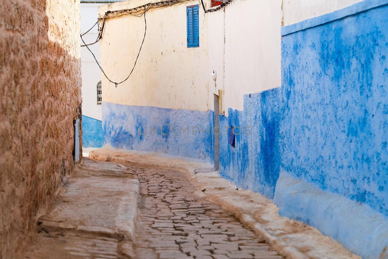 Street in Kasbah of the Udayas in Rabat City, Morocco