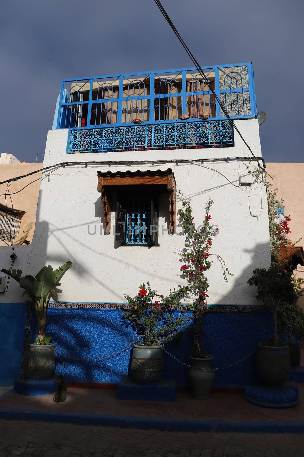 Street in Kasbah of the Udayas in Rabat City, Morocco