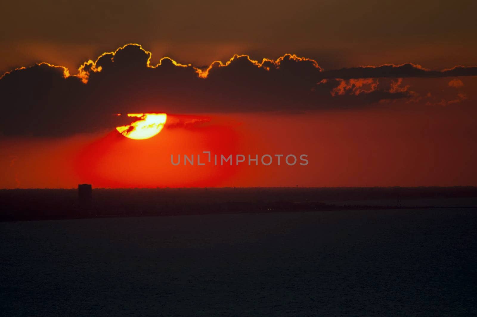 san bartolo park fantastic sunset landscape TO RIVIERA DI RIMINI