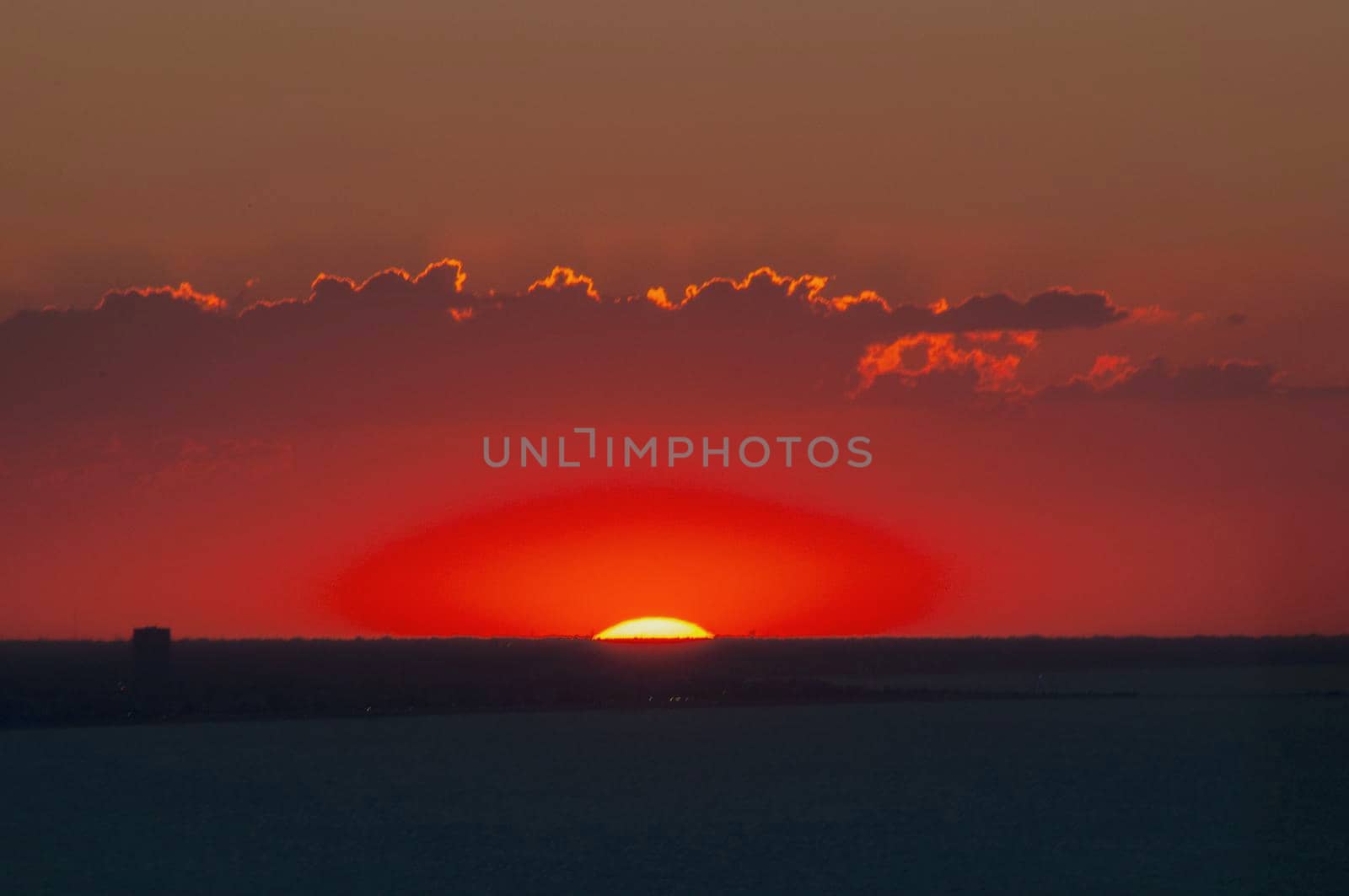 san bartolo park fantastic sunset landscape TO RIVIERA DI RIMINI