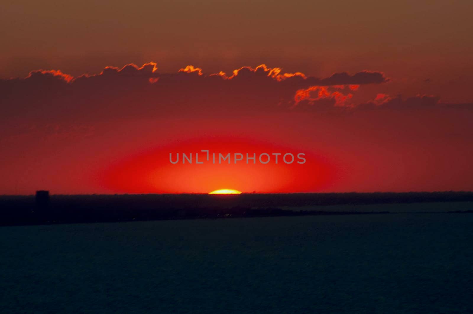 san bartolo park fantastic sunset landscape TO RIVIERA DI RIMINI