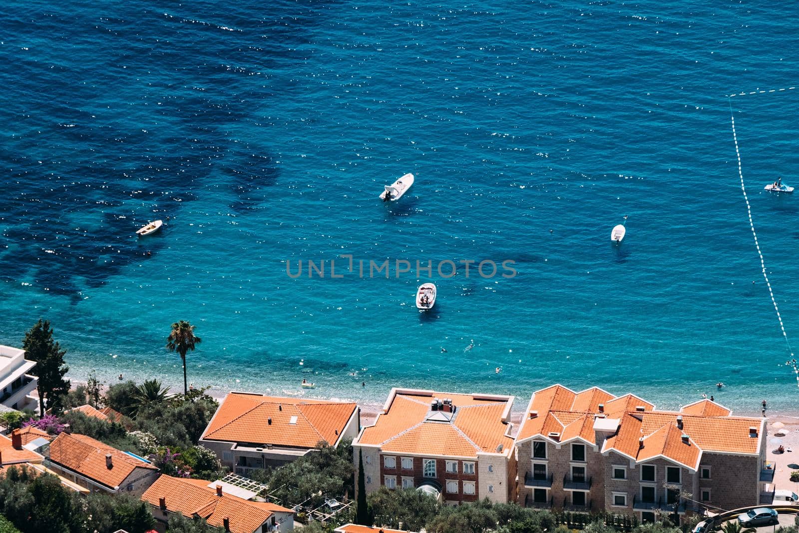 driatic coast in Montenegro beach adriatic sea