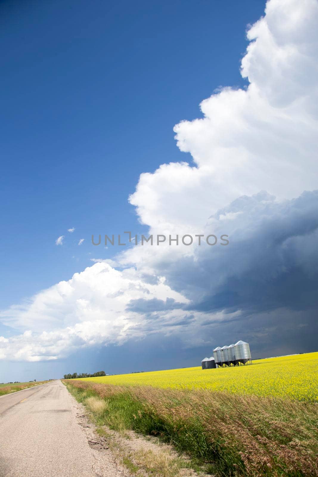 Prairie Storm Clouds in Saskatchewan Canada rural setting