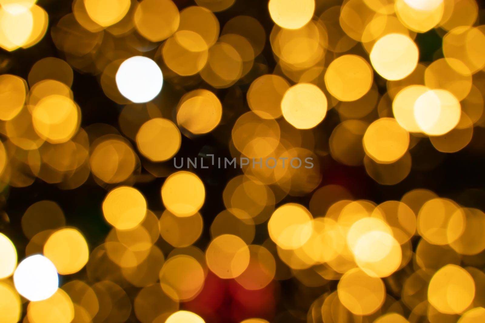 Christmas ilumination bokeh gights in the city by Matiunina