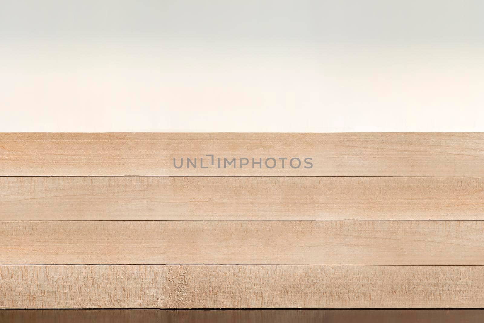 Wooden board background. Perspective of a wooden table for your layout or product presentation by SERSOL