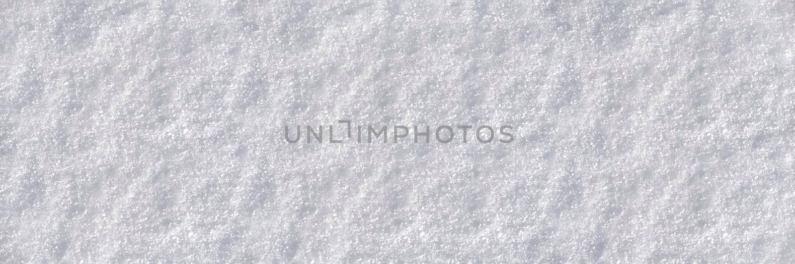 White clean snow background texture. Texture of white snow. Snow surface. by SERSOL