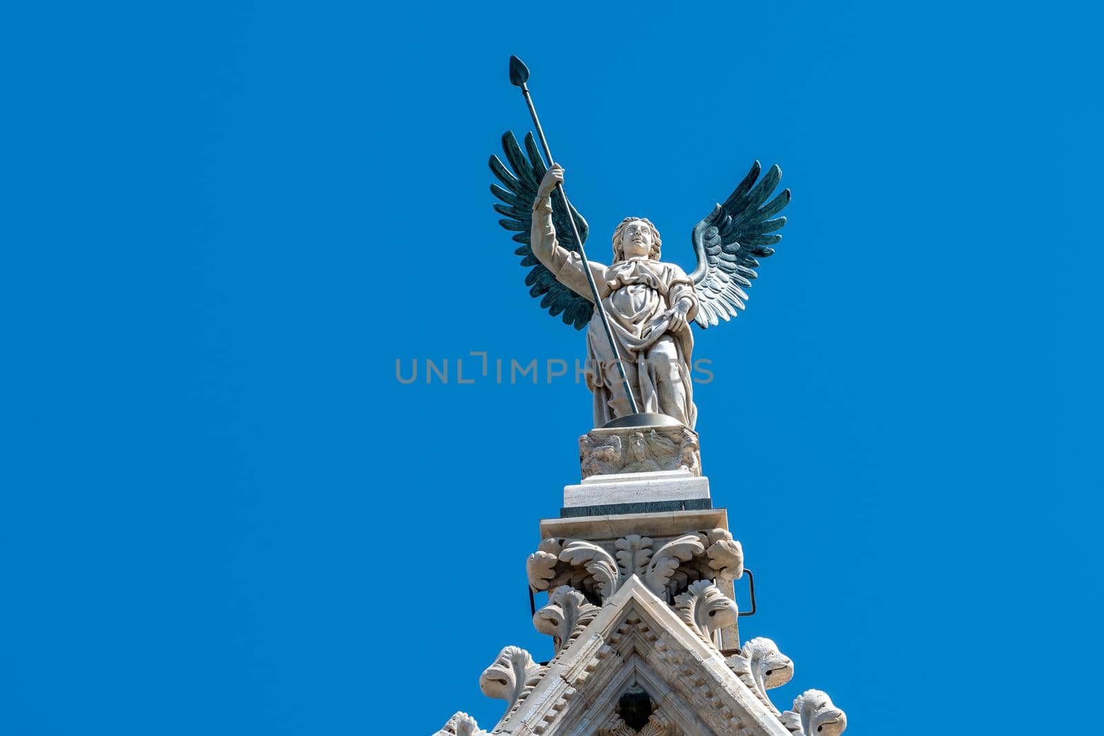 detail of the cathedral of Siena and its workings