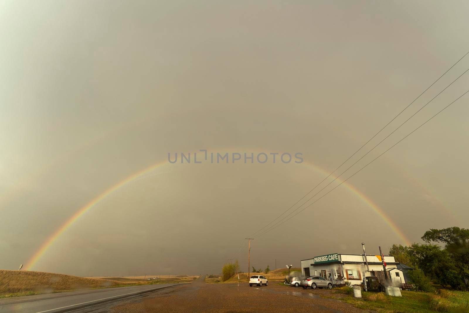 Prairie Storm Canada in Saskatchewan Summer Clouds rainbow
