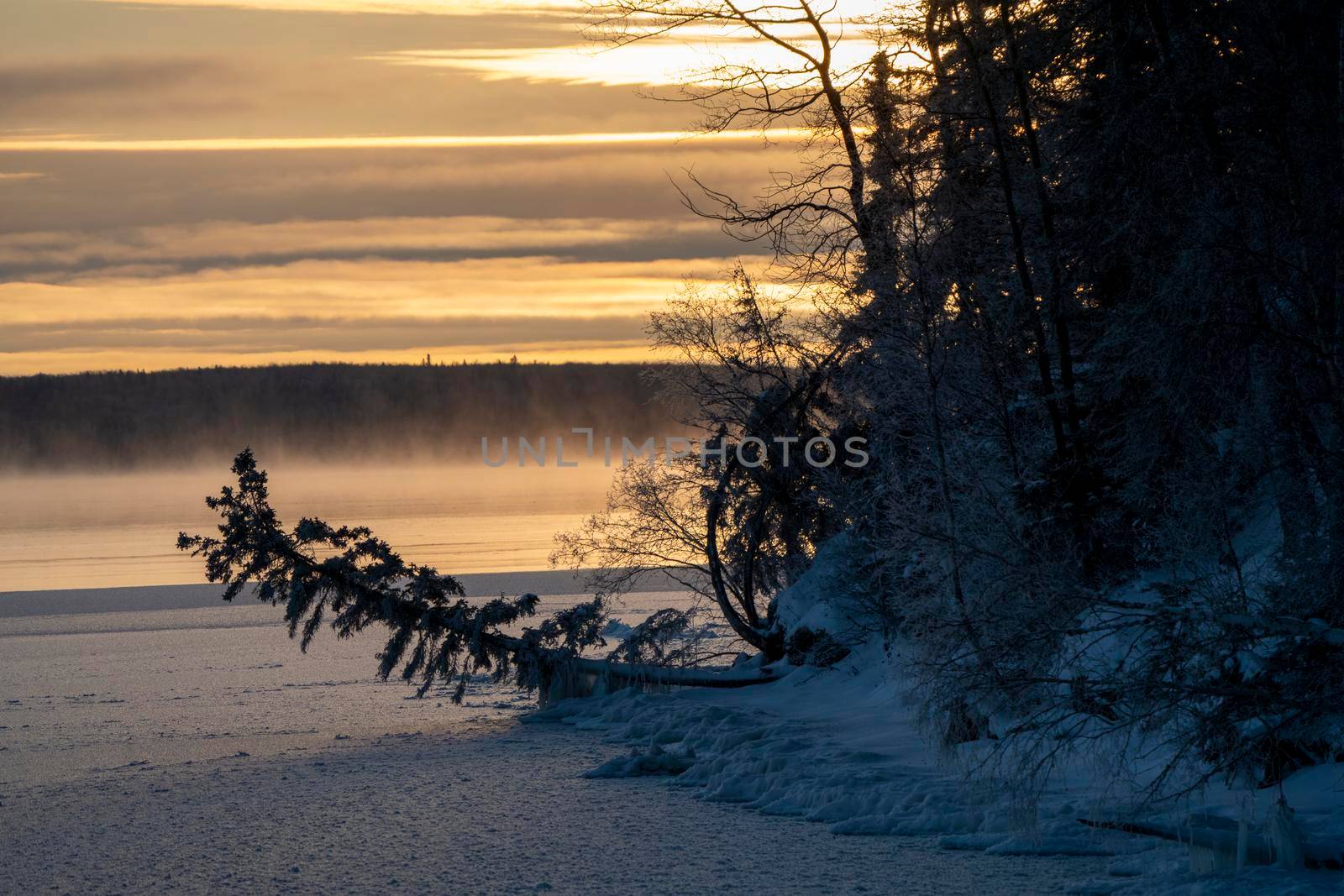 Sunrise Waskesiu Saskatchewan by pictureguy