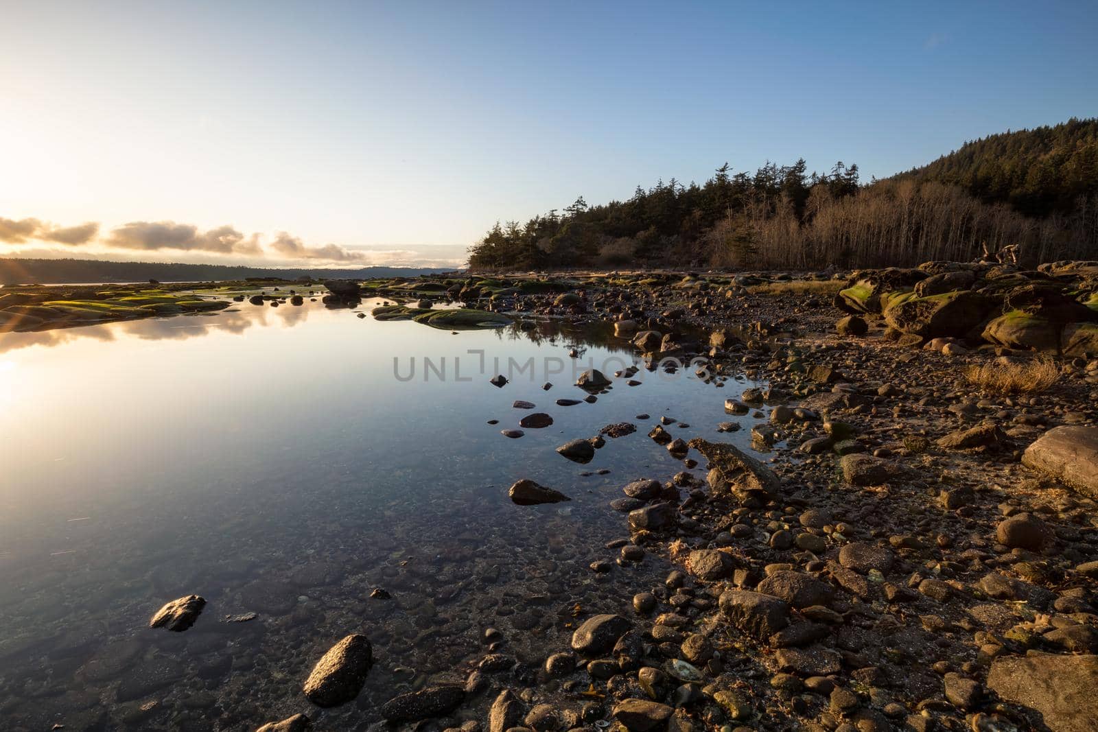 Nature landscape view on a rocky shore, Canadian Background by edb3_16