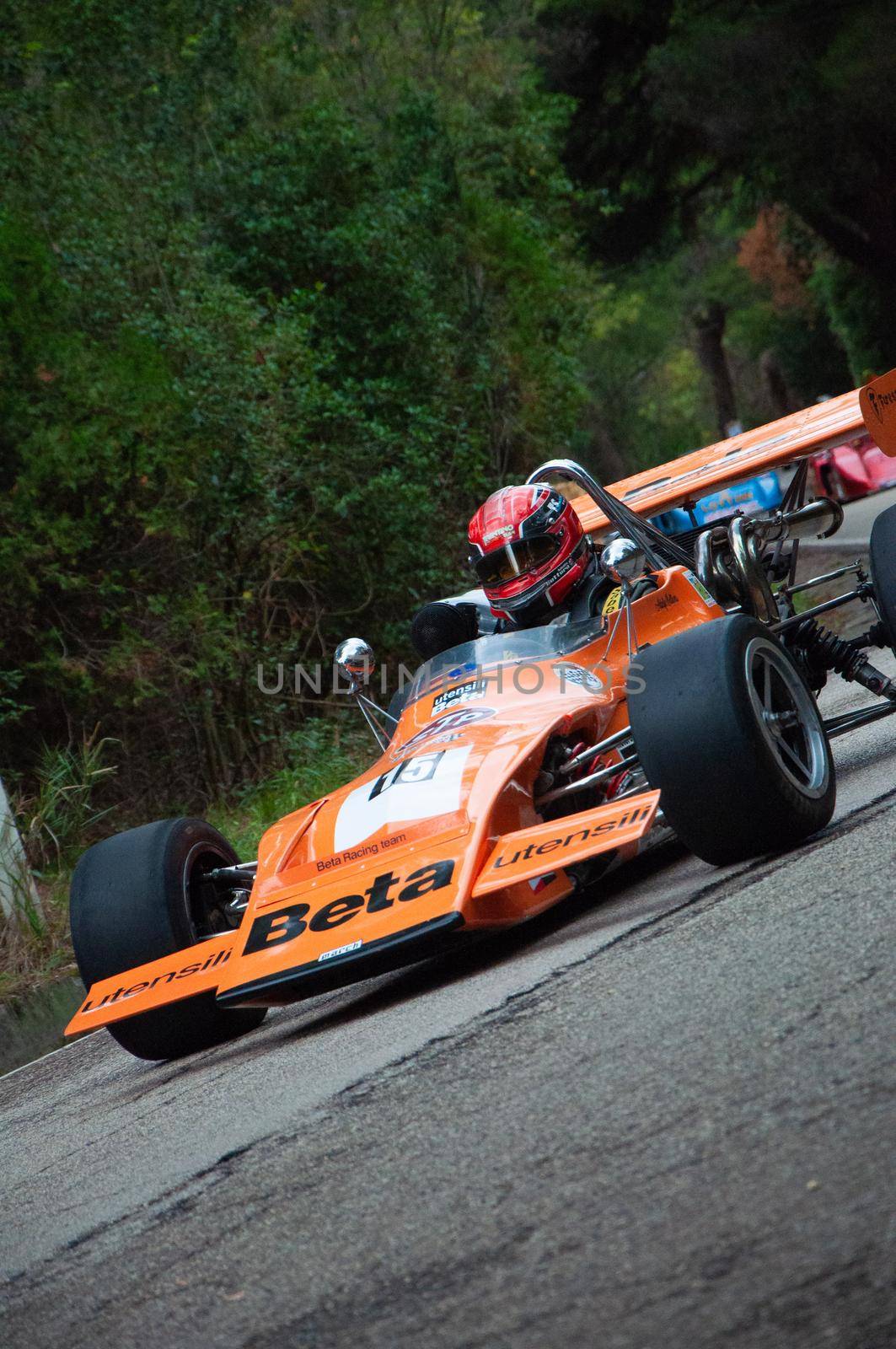 vintage CAR MARCH F2 IN RACE IN PESARO SAN BARTOLO by massimocampanari